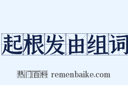 起根发由组词是什么意思的图片